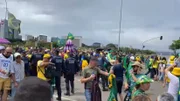 Bolsonaristas na Praça dos Três Poderes