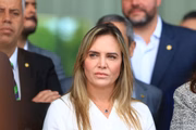 Celina Leão, vice eleita na chapa do governador Ibaneis Rocha encontra o presidente Jair Bolsonaro