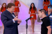 Silvio Santos e Yudi Tamashiro