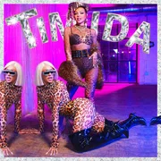 Pabllo Vittar e Thalía na capa do single Tímida