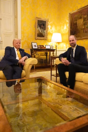 Donald Trump e príncipe Willian