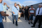 Candidato ao Buriti, Alberto Fraga (DEM) foi ao Memorial JK