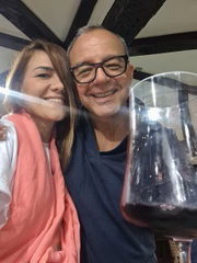 Carul Passos e Sérgio Cabral