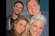 Agatha Moreira, Romulo Estrela, Amora Mautner e Bruno Safadi, diretores de Verdades Secretas 2