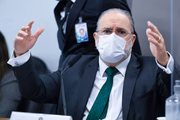 Procurador-geral da República, Augusto Aras, durante sabatina na CCJ do Senado