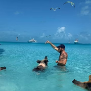 Marlon também viajou para as Bahamas