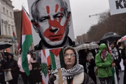 Protesto contra Benjamin Netanyahu, primeiro-ministro de Israel