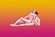<b>Encaixadinha sentada:</b> nessa posição, os dois ficam sentados, sendo que o parceiro se senta de costas para o outro. "O ideal é que os dois mantenham as pernas esticadas, assim ele pode rebolar no colo dele para ter mais contato e também sentir mais prazer", indica