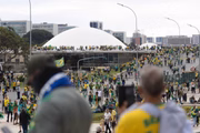 Esplanada dos Ministérios ficou tomada por golpistas