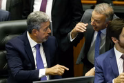 Presidente da Câmara, Arthur Lira (PP-AL), e relator da PEC da Reforma Tributária, Aguinaldo Ribeiro (PP-PB)