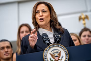Kamala Harris discursa em Washington, DC, nos Estados Unidos