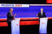 Joe Biden e Donald Trump debatem