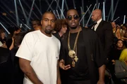 Kanye West e Sean Combs, conhecido como P. Diddy