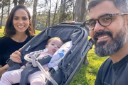 Letícia Cazarré rebate críticas por ausência da caçula, Maria Guilhermina, em fotos