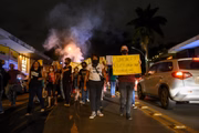 Marcha até o Carrefour da 402 Sul, em Brasília