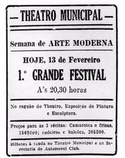 Convite para a Semana de Arte Moderna de 1922