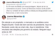 E mostrou vários argumentos para tentar afastar de Regina seu pensamento sobre o Nordeste do Brasil