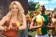 Shakira e Raphael Vicente repetem coreografia de Waka Waka - Metrópoles