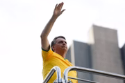 Ex-presidente jair Bolsonaro em ato na na Av. Paulista em 25 de fevereiro