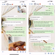 Em prints enviados ao Metrópoles, Karoline Lima mostra que Éder Militão pediu para que a ex retirasse o DIU para engravidar