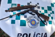 Arma e munições apreendidas com sitiante de Iepê denunciado por maus-tratos a animais