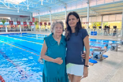 Rosaly e a filha Mônica