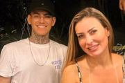Andressa Urach com o filho mais velho Arthur Urach