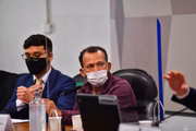 Motoboy Ivanildo Gonçalves, da VTCLog, na CPI da Covid-19