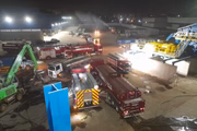 Incêndio em depósito de recicláveis foi extinto na madrugada de sexta (3/5)