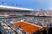 O tênis será no complexo de quadras Roland Garros, como esperado, que também irá sediar disputas de boxe