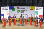 Foram convidados os sete candidatos ao GDF mais bem colocados na última pesquisa Metrópoles/Ideia: Ibaneis Rocha (MDB), Leila do Vôlei (PDT), Paulo Octávio (PSD), Izalci Lucas (PSDB), Rafael Parente (PSB), Leandro Grass (PV) e Keka Bagno (PSol)