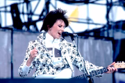 Chrissie Hynde, vocalista do Pretenders, no Liv Aid