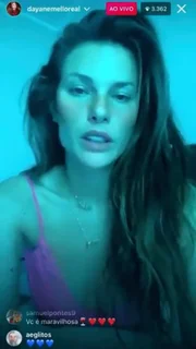 Em live no Instagram, Dayane Mello diz ter sido a protagonista de A Fazenda 13