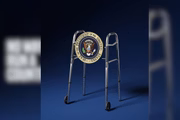Ilustração de andador com selo presidencial dos Estados Unidos 