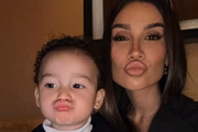 Bianca Andrade e o filho Chris