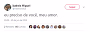 Isabela se declara para o amado