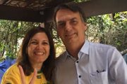 Deputada Bia Kicis e Jair Bolsonaro