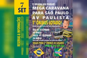 Anúncio de caravana divulga valor de R$ 250 por pessoa, em Vitória (ES)