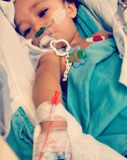 A garotinha passou por uma cirurgia de retirada do baço