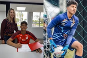 Antes de ser contratado pelo time carioca, o menino atuava no Atlético-PR