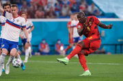 Lukaku defendendo a Bélgica