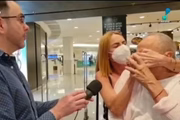 Mulher de Stênio Garcia interrompe entrevista