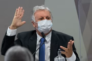 Ex-assessor do Ministério da Saúde Airton Cascavel na CPI da Covid-19