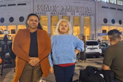 Mulher veio de longe para assistir o show