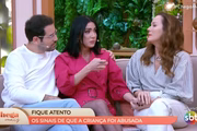 Michelle Barros foi abraçada por Regina Volpato e Paulo Mathias