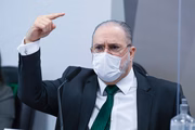 Procurador-geral da República, Augusto Aras, durante sabatina na CCJ do Senado