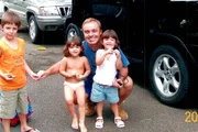 Gugu Liberato com os filhos