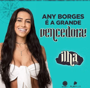 Any Borges ganhou a primeira temporada da Ilha Record e uma bolada: R$ 500 mil 