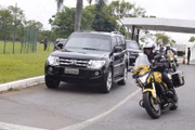 Comboio do presidente eleito, Jair Bolsonaro, nesta terça-feira em Brasília