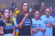 Família de Marielle fala em frente ao Tribunal 